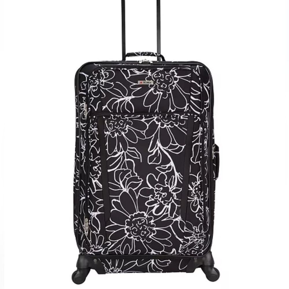 Tag Freehold 1-Piece Softside Spinner Luggage black White, 27“